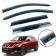 Дефлектори вікон Nissan Qashqai II 2014+ з нерж. хром полоскою